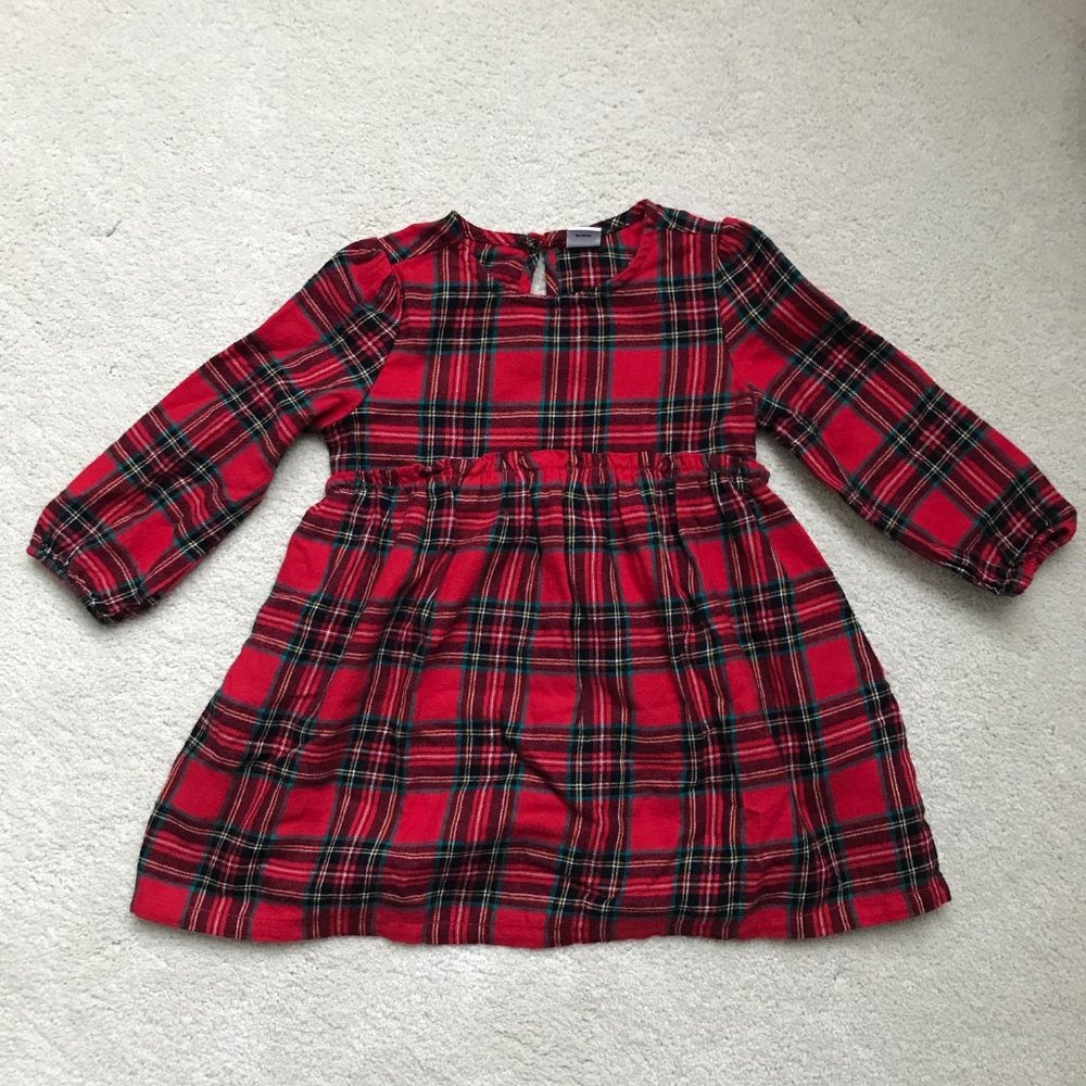 Flannel Plaid Toddler Dress